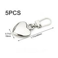 thumbnail image 6 of Hzzsbu Heart Shape Zipper Sliders - 5Pcs Set Metal Replacement Pulls for DIY Repair and Craft Projects, 6 of 7