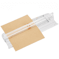thumbnail image 4 of Cortador de papel A4 de 1 pieza (blanco), guillotina cortadora de papel con herramienta automática de seguridad para álbumes de recortes para cortar fotografías o etiquetas en papel, manual para el hogar y la oficina Rojo Verde, 4 of 5
