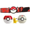 thumbnail image 2 of Pokémon Clip 'N' Go Poké Ball Belt Set - 2" Pikachu #2, Poké Ball, Timer Ball, 2 of 2