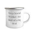 thumbnail image 2 of Unique Social worker Gifts, I'm a Social Worker. I'm kind of a big, Social worker 12oz Camper Mug From Friends, For Coworkers, Cheap social worker gifts, Affordable social worker gifts, Low cost, 2 of 2