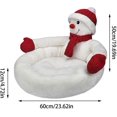 thumbnail image 4 of Christmas Cat House | Cartoon Creative 3D Snowman Christmas Cat Beds - Washable Cozy Pet Kitten Bed, Anti-Slip Bottom, 4 of 5