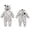 Snow Leopard, variant on MICHLEY Unisex Infant Toddler Animal Flannel Hooded Romper Jumpsuit, Fall Winter Warm Soft One-Piece Onesie, Machine Washable, 0-3T
