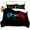 Blue Red on Black, variant on Botoutin 2-Piece Gaming Grey Black Red Bedding Sets, Twin