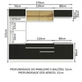 thumbnail image 3 of Cocina Integral Completa Modular Madesa Glamy 270cm BN 10, 3 of 5