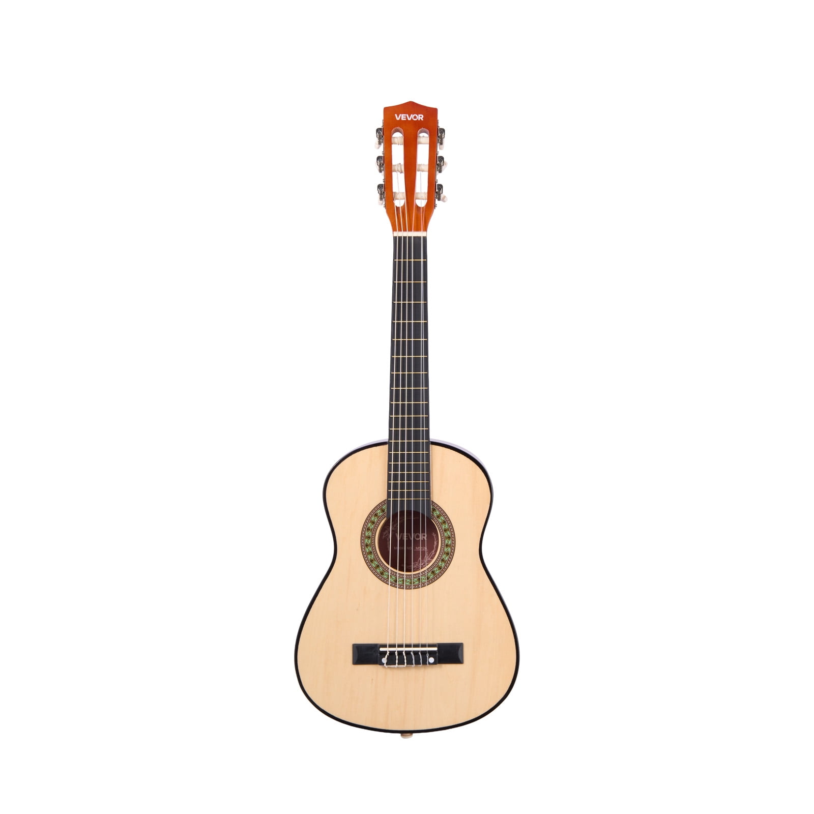 VEVOR 30in Classical Guitar,Wood Guitar Starter Kit for Beginners, with Nylon Strings, Gig Bag, Strap, Tuner, Extra Strings, Picks, Capo, Basswood,for Kids Girls Boys Students, Natural