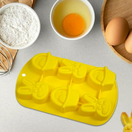 

Heajfvd Cake Mold Rabbit Shaped Silicone Baking Mold Easy to Clean Reusable Pastry Mold for Dessert Chocolate Fondant