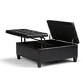thumbnail image 3 of Atlin Designs Pouf de Rangement pour Table Basse, Noir Minuit, 3 of 5