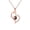 UV color-preserving alloy plated in rose gold color, variant on Heart-shaped projection necklace, "I love you" in 100 languages, collarbone necklace, a gift for expressing love.