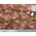 thumbnail image 3 of Soimoi Cotton Duck Fabric Leaves,Rose & Peony Floral Print Fabric by The Yard 56 Inch Wide, 3 of 3