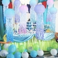 thumbnail image 6 of 8pcs Jelly Fish Paper Lanterns for Wedding Kids Birthday Baby Shower Party Decoration Gradient Paper Lanterns Indoor Outdoor Mermaid Ocean Mermaid Themed Party Decoration (Gradient), 6 of 7