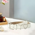 thumbnail image 4 of Cinturón de piel sintética de 106cm para mujer, hebilla de punta, accesorios de disfraz ajustables, hebilla de Pin, cinturón ajustado para vestido, Blanco Hugo Cinturón, 4 of 7