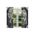 thumbnail image 3 of CADecor Elephant Mandala Window Treatment Panel Curtains Window Curtain Kitchen Curtain,Two Piece 26x39 Inches, 3 of 4