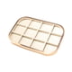thumbnail image 4 of Bandeja organizadora de joyas Yuyangstore Soporte organizador 12 ranuras 30 cm x 20 cm x 2,5 cm, 4 of 8