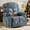 Blue, variant on Ywen Oversized Massage Swivel Recliner Chair with Lumbar Heating for Living Room Rocker Recliner Single Sofa with Cup Holders and USB Charge Port, Large Big Chair Recliners for Adult