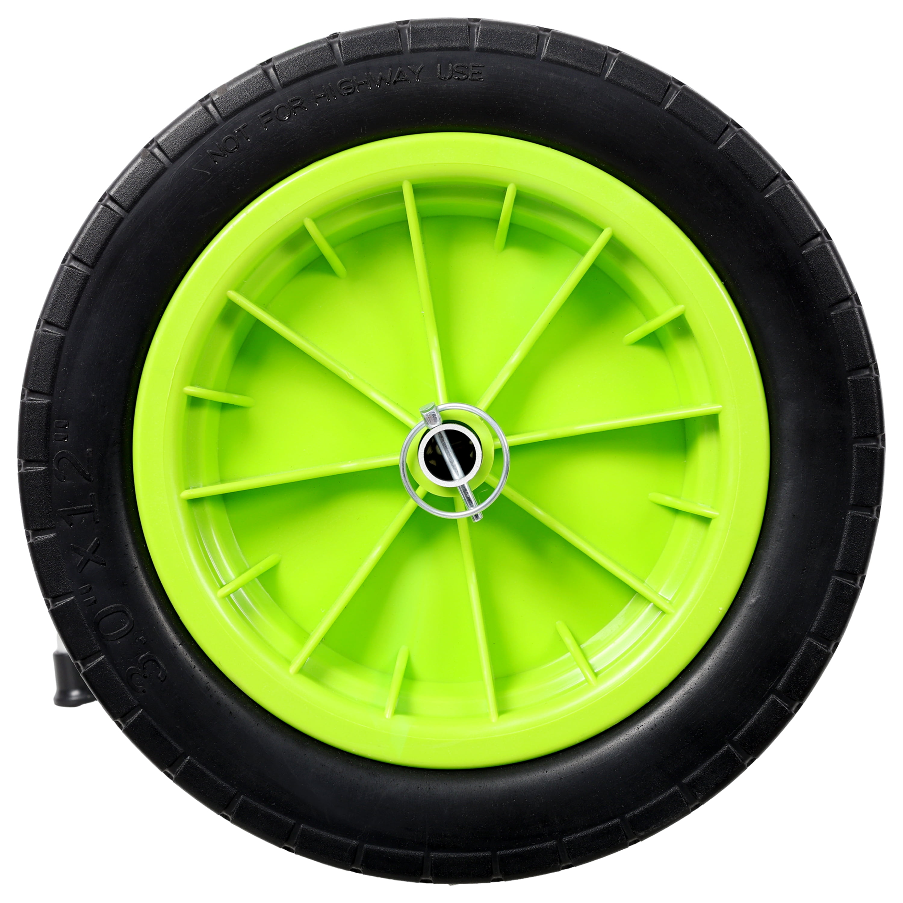 Reinforced Width Adjustable Sit-On-Top Kayak Cart Dolly - 12 Inch Solid Wheels Plug-In Design