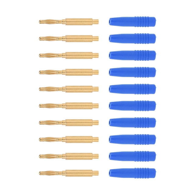Conector Banana, Tecnología CNC De Cobre Rojo Conectores Banana Aislados Desmontables De 2 Mm Con Carcasa Para Equipos De Prueba ANGGREK Otros