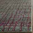 thumbnail image 4 of SAFAVIEH Valencia Ulysses Abstract Polyester Area Rug, Green/Red, 4' x 6', 4 of 6