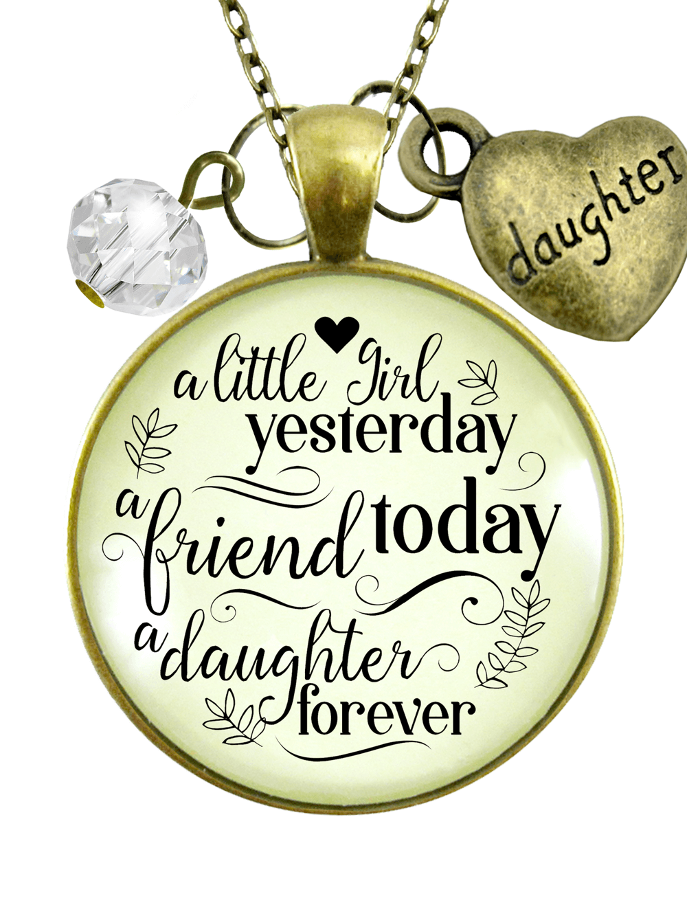 To My Daughter From Dad Necklace Little 