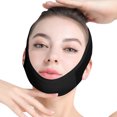 thumbnail image 2 of Tamaño ajustable Máscara facial delgada Dispositivo de levantamiento de mentón Vendajes faciales Peq MABOTO Negro, 2 of 7