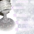 thumbnail image 4 of Set de esmaltes de uñas MIZHSE 6 Glitter Gel + 6 holographic Laser, 4 of 9