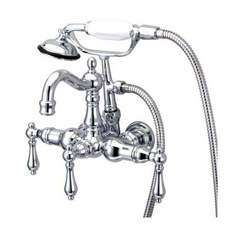 UPC 663370046810 product image for Kingston Brass CC1008T Vintage Wall Mounted Clawfoot Tub Filler with Personal Ha | upcitemdb.com