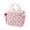 Beige Heart, variant on Lunch Bag for Women and Men Checkered,Insulated Lunch Box Cute Corduroy,Reusable Womens Lunch Cooler for Work Beach Meal,Black and White