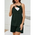 thumbnail image 6 of Beaisland 2 PCS Women's Maternity Nursing Pajamas Set Breastfeeding Sleepwear Camisole & Shorts Pregnancy Pjs, 6 of 7
