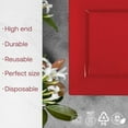 thumbnail image 2 of Smarty Had A Party 120 Disposable Plastic Dessert Plates, Fancy Square Red Salad Plates, 6.5" for Appetizers and Cake, Heavy Duty Bulk Party Supplies for All Occasions, 2 of 7