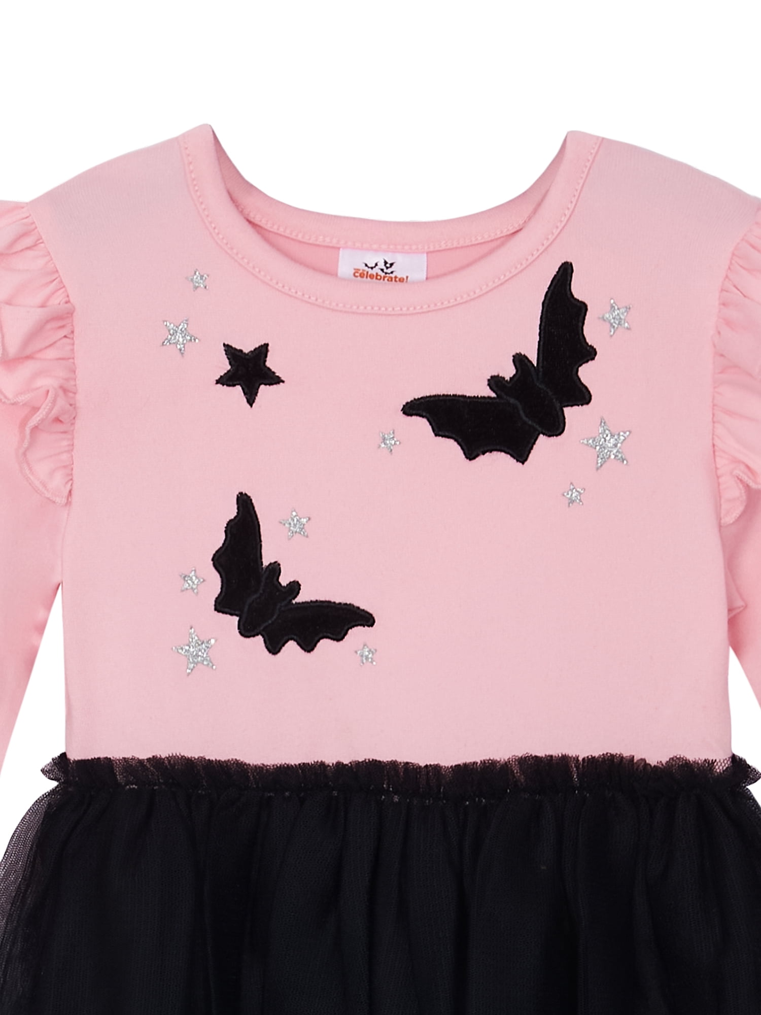 Way to Celebrate Toddler Girl Halloween Tutu Dress, Sizes 12M-5T