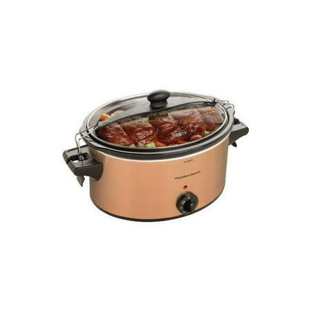 Hamilton Beach Stay or Go 6-Quart Slow Cooker with Clip-Tight Lid-33264