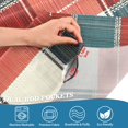 thumbnail image 3 of Yayeee Kitchen Curtains Tier Pair Light Filtering 27"x24" Rod Pocket Short Cafe Window Panel, Vibrant Red Tartan Pattern, 3 of 7