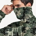 thumbnail image 7 of Hoodies for Men UPF 50+ Sun Protection Hoodie Camouflage Long Sleeve Fishing Hiking Shirt with Face Mask M, 7 of 7