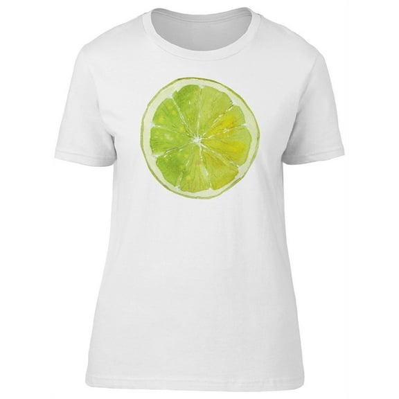 Green Slice Of Lime T-Shirt Women -Image by Shutterstock, Female Medium