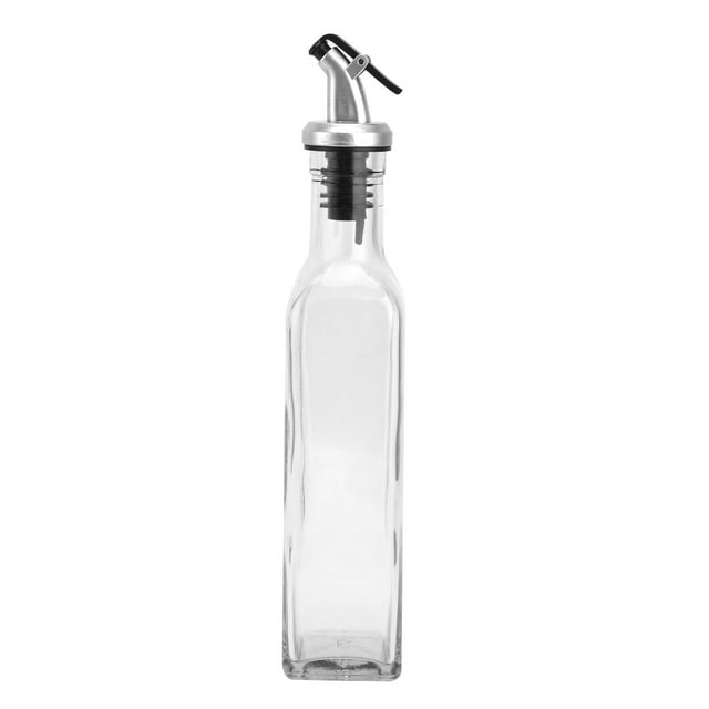 QIILU Oil Bottles For Kitchen, Resist Impact Oil Dispenser With Bottle Lid For Liquid Condiments For Family