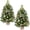 B-2Pcs, variant on Firstness 2Pcs Pre-Lit Mini Christmas Trees with 8 Lighting Modes, 2Ft Small Tabletop Christmas Trees for Indoor Outdoor Decoration