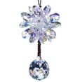 thumbnail image 2 of Walbest Colorful Hanging Crystal Ball Prisms Flower Fengshui Ornament Rear View Mirror Car Charm Decor, 2 of 7