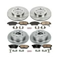 thumbnail image 3 of Power Stop Front and Rear Stock Replacement Brake Pad and Rotor Kit KOE695, 3 of 8