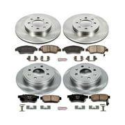 Power Stop Front and Rear Stock Replacement Brake Pad and Rotor Kit KOE695