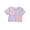 purple, variant on Big Girl Summer Neck Short Sleeve T-Shirt Classic Stitching Contrast Color Tee Top Shirt Casual Clothes Blue 12-13 Years