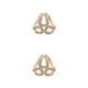thumbnail image 3 of Qarigey Bufanda Anillo Clip Elegante Chal Hebilla Titular Broche Pin decorativo Bufandas de boda Sujetador Mujer Hebillas fijas Oro Oro 2piezas, 3 of 6