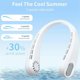 thumbnail image 4 of Portable Neck Fan, Bladeless Personal Fan, Rechargeable 4000mAh Battery, No Hair Snagging, 3 Speeds Faster, 4 of 5
