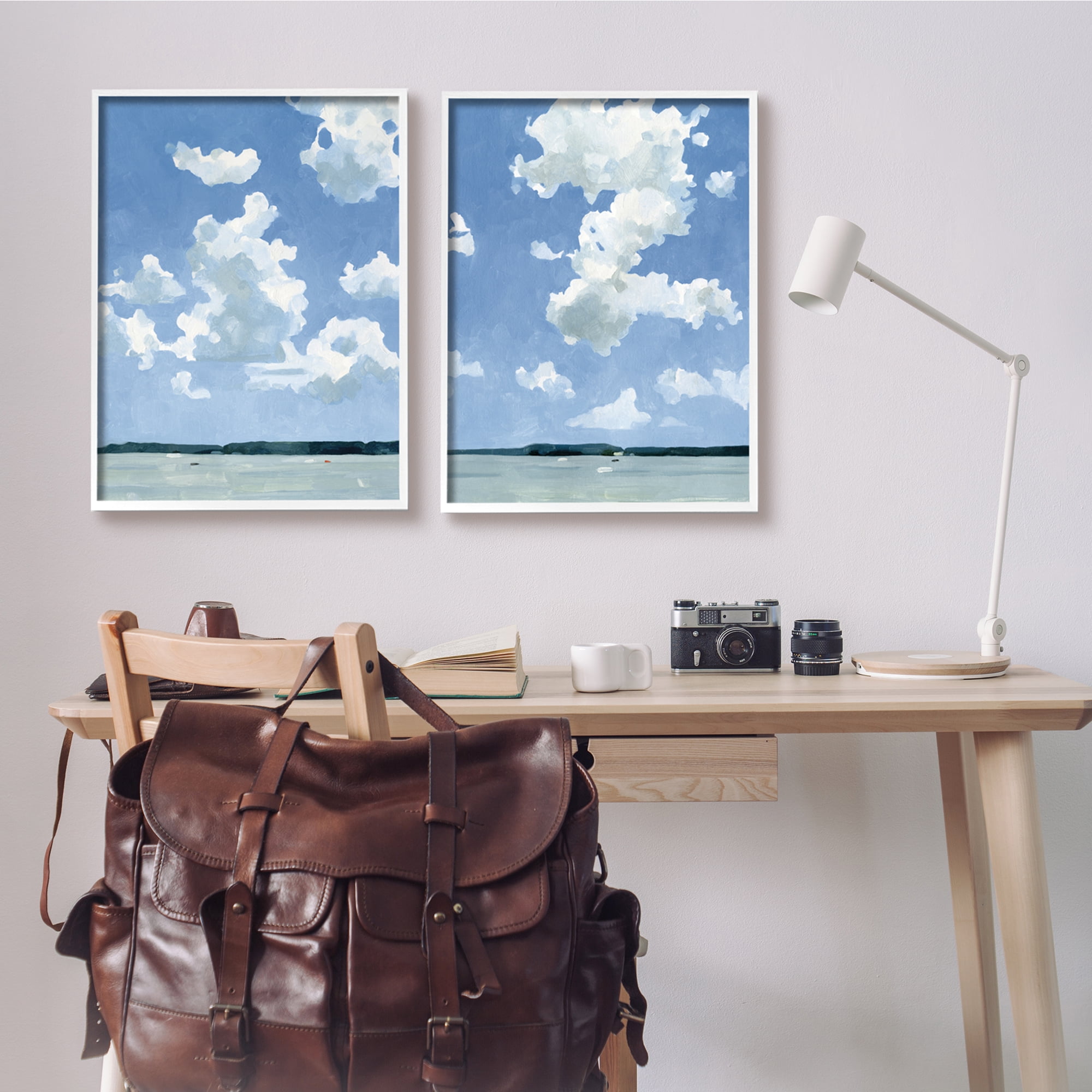 Stupell Industries Bright Cloudy Sky Lake Water Landscape Summer Day, 24 x 30, Design by Emma Caroline