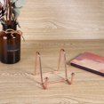 thumbnail image 4 of Soporte cuadrado para libros de cocina de 10 cm, chapado en oro, de metal, mini caballete de alambre, soporte pequeño para fotos de mesa, para exhibir marcos de fotos y placas., 4 of 8