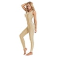 thumbnail image 3 of iEFiEL Women Adult Wide Shoulder Straps Stretchy Yoga Gymnastic Dance Leotard, 3 of 5