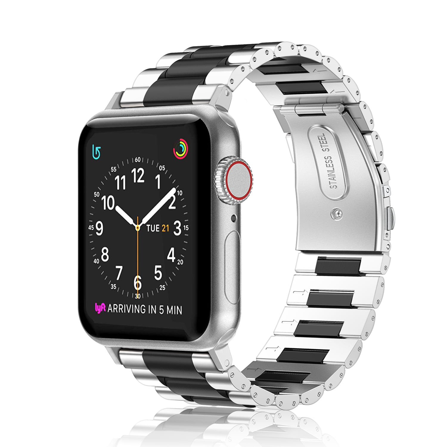 Fintie - Fintie Watchband for Apple Watch Band 42 44mm Series 6/5/4/3/2 Apple Watch 44mm Stainless Steel Band