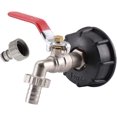 thumbnail image 1 of Adaptador IBC de 1000 L Tanque IBC Adaptador S60X6 Adaptador de tanque Grifo de jardín de latón Accesorio de manguera de combustible de 1,27 cm, 1 of 5
