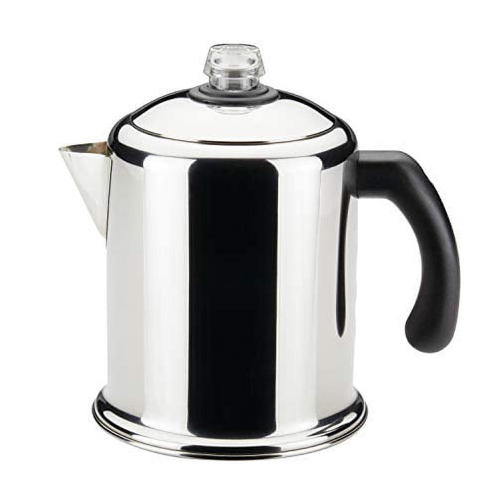 Farberware Stainless Steel 8 Cup Stovetop Coffee Percolator with