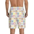 thumbnail image 4 of Lsque Cat And Rabbit Mens Sleep Pajama Shorts,Short Pajama Pants, Cotton Ultra-Soft Knit-4X-Large, 4 of 9