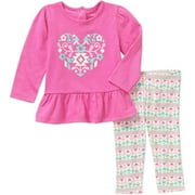 Newborn Baby Girls' Knit Tunic and Leggings Outfit Set