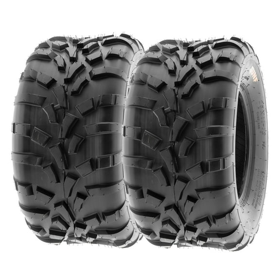 SunF ATV/UTV All Terrain Quad Tire 25x11-12 25x11x12 6 PR Tubeless A010 (Set of 2)